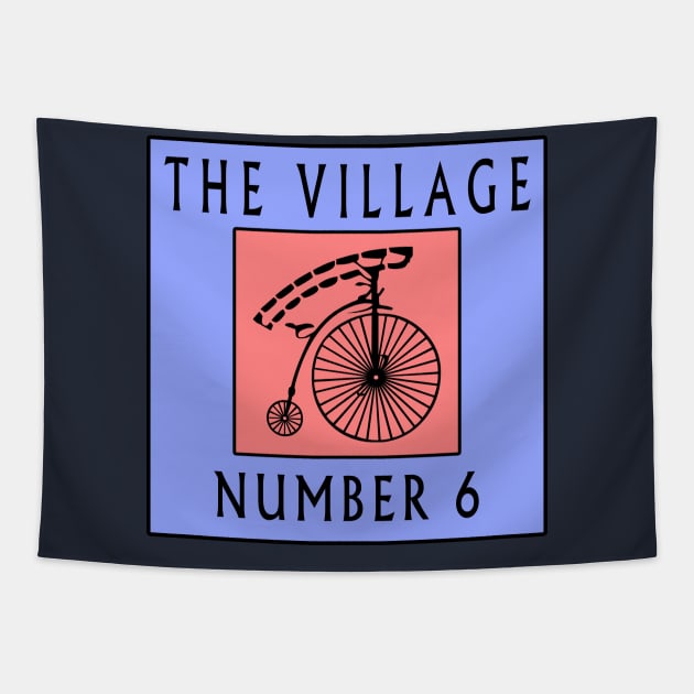 The Village - The Prisoner - Number 6 Tapestry by Lyvershop