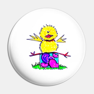 Surprise chicken, full of love and joy Pin