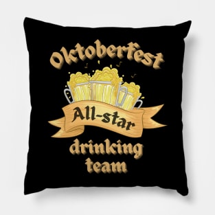 Oktoberfest All-Star Drinking Team Pillow