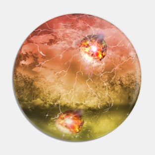 forest fireball Pin