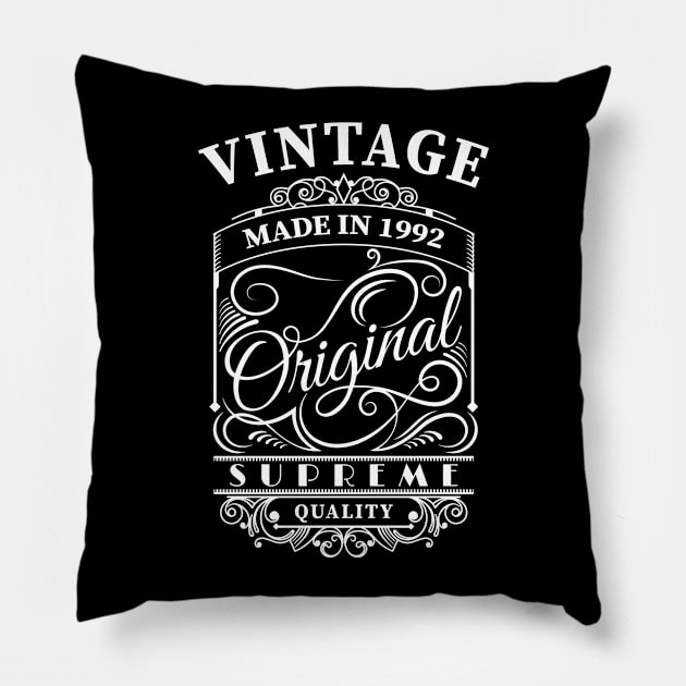 Vintage made in 1992 Pillow by captainmood