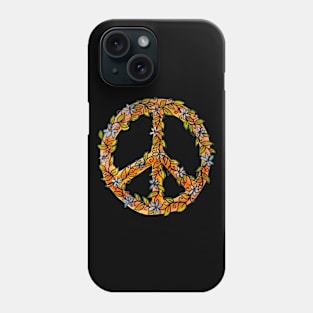 Flower Power Peace Sign Phone Case