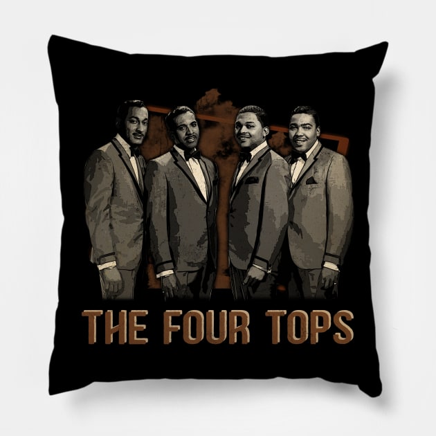 Timeless Soul Couture The Four Band's Melodic Mastery on Display Pillow by Confused Reviews