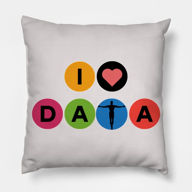 I Love data Pillow by RioDesign2020