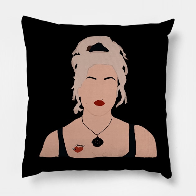 Tiffany valentine Pillow by artoftilly