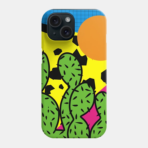 bold pop art cactus Phone Case by SpicyNoodle