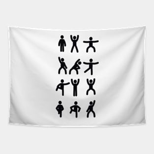 Sports Stickman Tapestry