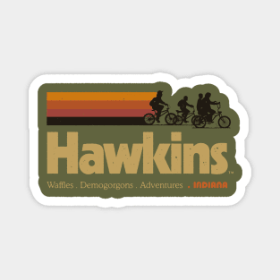 Visit Hawkins Indiana Vintage 80's TV Series Magnet