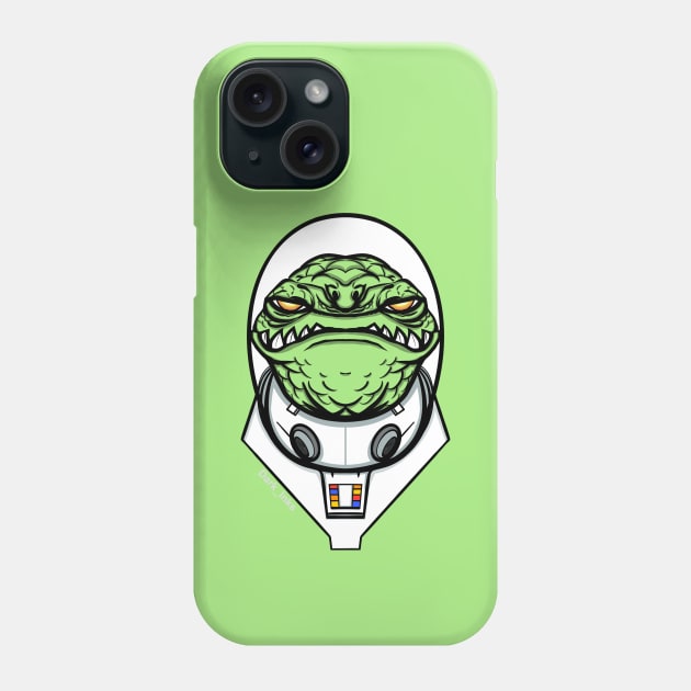 Reptonaut - Reptilian Astronaut Phone Case by Dark_Inks