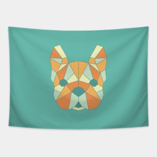 Geo Frenchie Multi-Color Tapestry