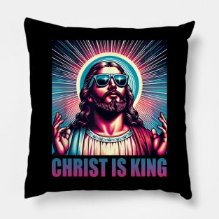 Christ Is King Jesus Is King Funny Christian God Basketball Lovers Pillow