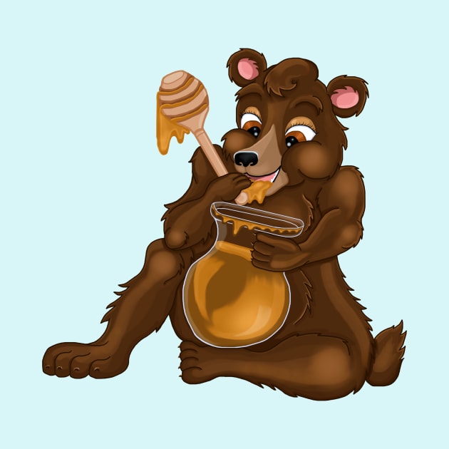 Honey Bear Cub by Art by Deborah Camp