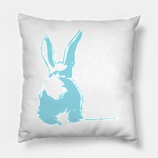 Blue Bunny Pillow