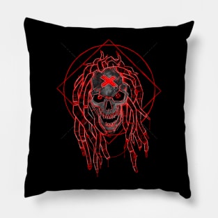 skull musik Pillow