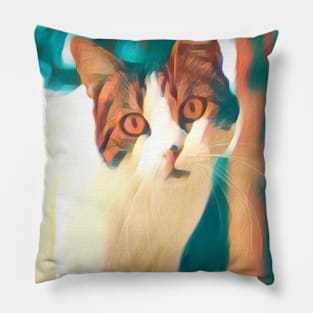 Person Cat Pet Photo Pillow