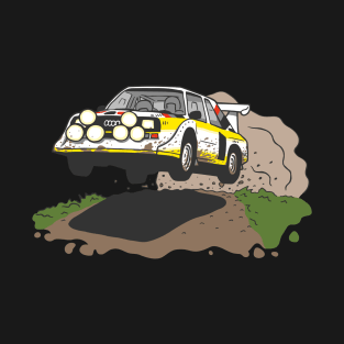 Quattro S1 Rally - Full Send - Group B WRC (Muddy) T-Shirt