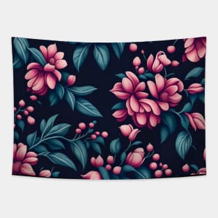 Purple cherry flowers fantasy Tapestry