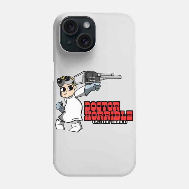 Dr. Horrible vs. The World Phone Case by pimator24