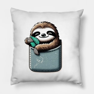 Kawaii Pocket Sloth Pillow