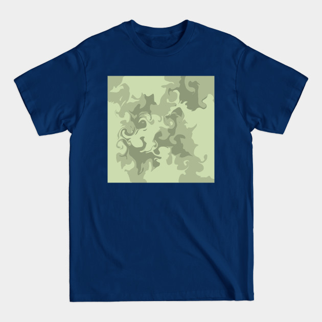 Disover Sage green marble - swirls - Sage Green - T-Shirt