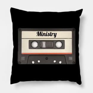 Ministry / Cassette Tape Style Pillow