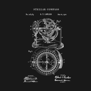 Stellar Compass 1902 Patent Invention T-Shirt