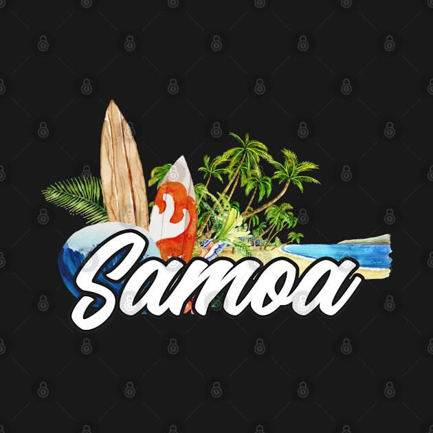 Samoa surf. Surfing the waves of Samoa . Perfect present for mother dad friend him or her by SerenityByAlex