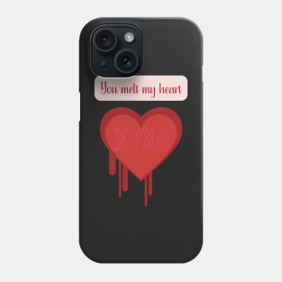 You Melt my Heart Hugs and Kisses Phone Case