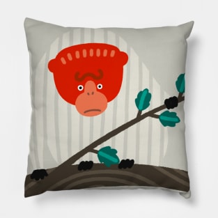 Uakari, Red Face Monkey Pillow