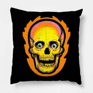 Vintage style Halloween Skull Pillow