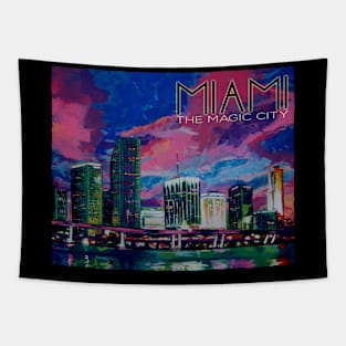 Miami the Magic City Tapestry