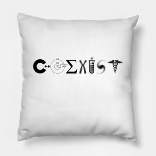 Coexist Science Pillow