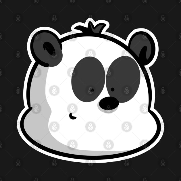 Cute Kawaii Panda by Kev Brett Designs