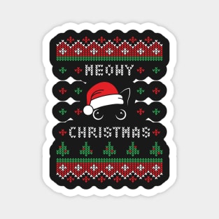 Meowy Christmas Magnet