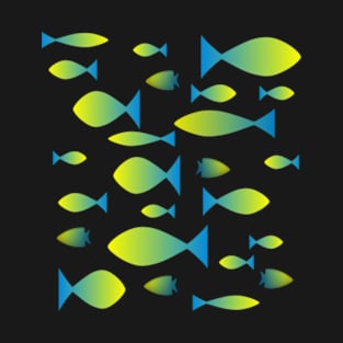 Minimalist fish pattern T-Shirt