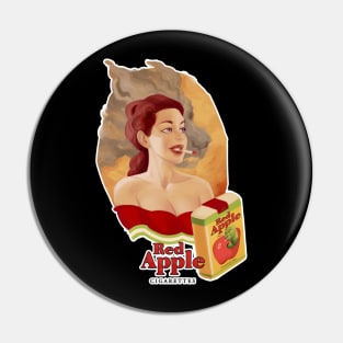 Smoke Red Apples Pin