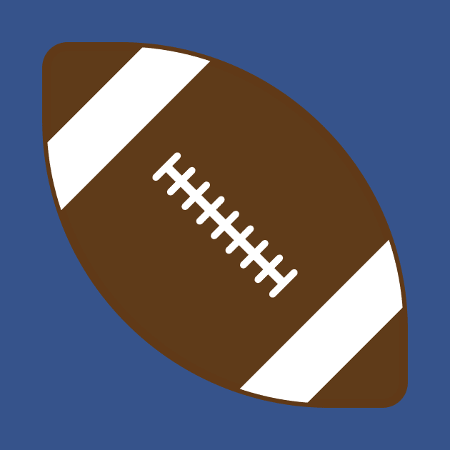 Blue Football by College Mascot Designs