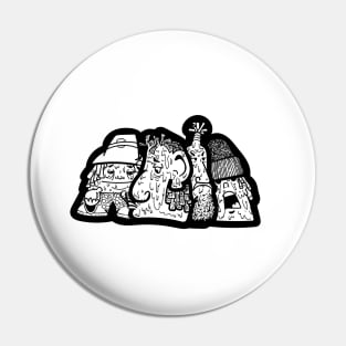 Acid Characters Pin