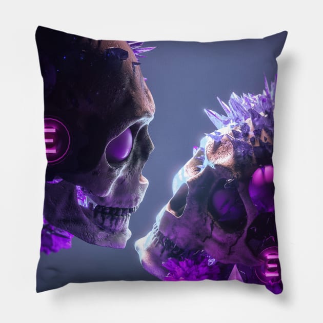 skulls Pillow by skiegraphicstudio