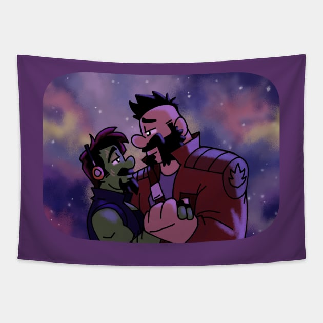 Hooked on a Feeling (AJ's Drawing Version) Tapestry by AJ & Magnus