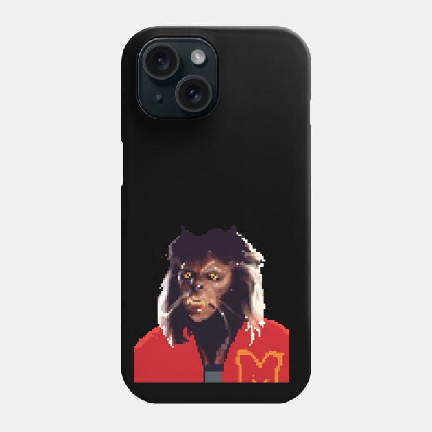 thriller werewolf pixel Phone Case by perol