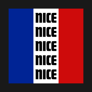 Nice City in French Flag Colors T-Shirt