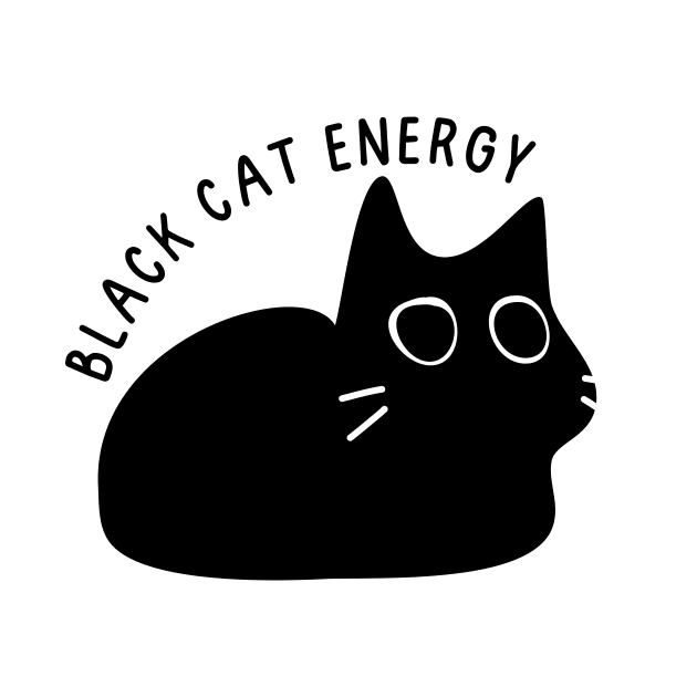 Black Cat Energy by medimidoodles