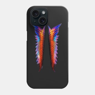 Wings of fury (black) Phone Case