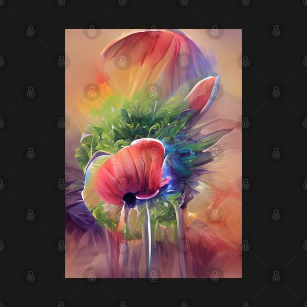 SURREAL POPPY IN A JAR HIGHLY COLORED by sailorsam1805