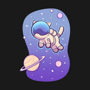 Catstronaut - The Cat Astronaut From Space T-Shirt