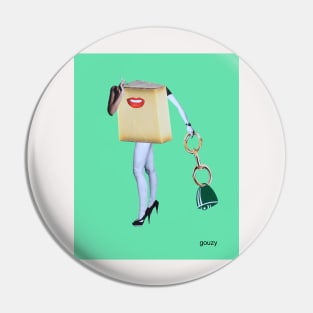 Cheese on Heels Pin