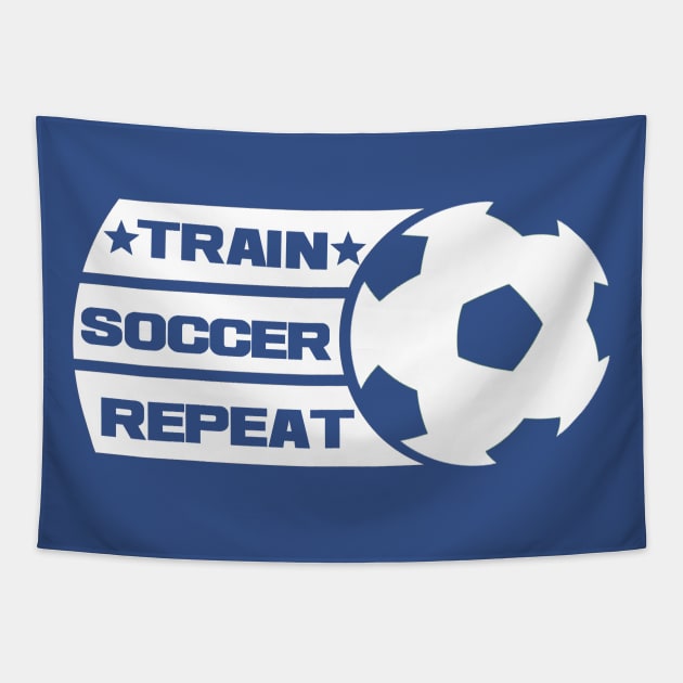 Train Soccer Repeat championship shirt Tapestry by onalive