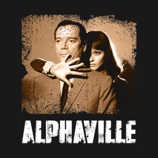 Nostalgic Noir Alphavilles Movie-Inspired Sci-Fi Iconic Fashion Graphic Tee T-Shirt