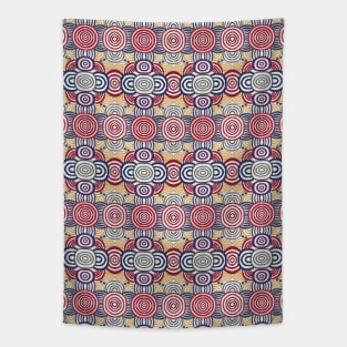 Colorful Celtic Rings Pattern Tapestry